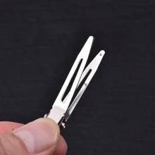 70pcs Stainless Steel Hair Clips, Hair Styling Crimped Clamps For Perming And Sectioning ,Hair Rollers,Heatless Curls,Hair Curler,Hair Products And Accessories For Barber Salon Beauty Travel Essentials - Silver - View 4