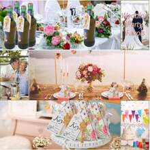 100 Sets Rose Key Bottle Opener Wedding Favors For Guests Bulk Skeleton Keys With Card For Rustic Party Bridal Showers - Gold - View 6