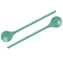 Colher De Suco Plástico Colors 29CM - Multicolorido - Visão 3