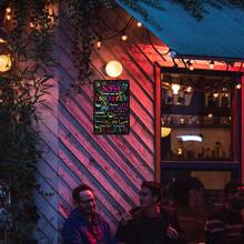 1入組"幼稚園的第一天"金屬鐵罐標誌裝飾畫,適用於家居廚房浴室臥室花園咖啡館酒吧戶外牆面復古藝術海報