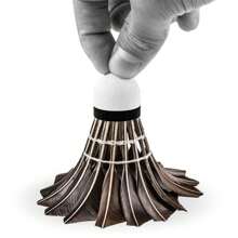 Chuyên nghiệp Cầu lông Đá cầu Đen Lông Ngỗng Cầu lông Đá cầu Tập huấn Thể thao Cầu lông Trái bóng - màu nâu - Xem 9