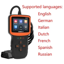 V317 Mới OBD2 Chuyên nghiệp Tự động Động cơ Hệ thống Chẩn đoán Ô tô Mã số Người đọc Ô tô/xe hơi Chẩn đoán Công cụ - màu đen - Xem 4