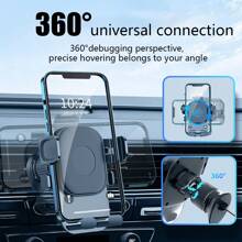 1 Miếng Đen Giá đỡ điện thoại trên ô tô , Thích hợp Đối với phổ cập Ô tô/xe hơi Lỗ thông hơi núi , Đúng mốt Làm Việc  Qủa tặng , Kiểu-Ép Creative cửa thoát khí ô tô Định vị GPS Giá đỡ , Cảm biến Ủng hộ Điện thoại di động Dẫn đường Dấu ngoặc - màu đen - Xem 6