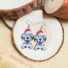 Christmas Spotted Small Dog - Black and White - View 8