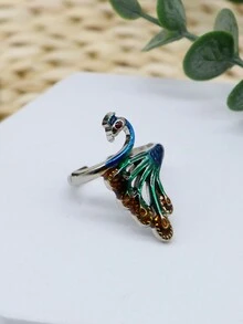 pince 1 Miếng Màu xanh lá Con công Hình dạng Móc Len Với Kim đan , Kim đan Công cụ Đối với Áo len Làm , Điều chỉnh , Mở  , Và Đang kéo Sợi - màu xanh lá - Xem 6