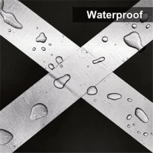 Cinta Adhesiva Negra De 33 M A Base De Tela, Impermeable, Para Uso Doméstico - Negro - Ver 5