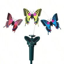 1pc Solar-powered (or Battery-powered) Butterfly Realistic Simulation Butterflies, For Gardens, Flower Pots And Lawn Decor