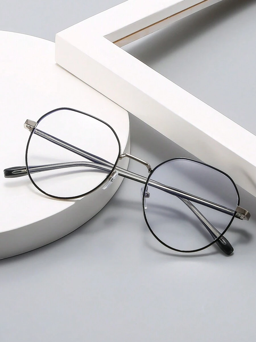 Blue Light Glasses COASION Vintage Round Clear Glasses Non