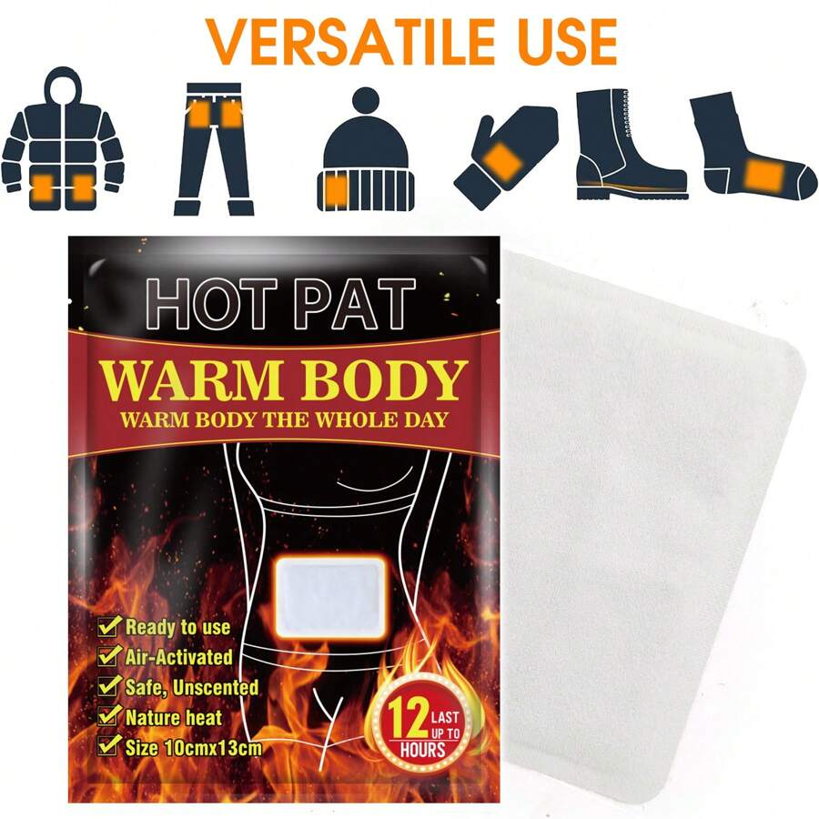 Black Portable Self-Heating Pad For Keeping Warm - Black - View 1