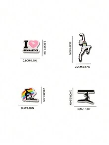 10 cái Creative Thể thao Hoạt hình Loạt Trang trí giày , PVC Cao su mềm Chất liệu Với Có thể tháo rời Khóa - Nhiều màu - Xem 4