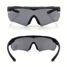 Resin Military Enthusiast CS Glasses, Shooting Goggles, Windproof Sand Outdoor Sports Windproof Goggles Shooting Glasses - 3 Color Polycarbonate Replacement Lens Multi Selection - Black - View 4