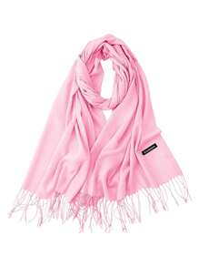 Bluelander Thick Winter Pashmina With Tassels, Windproof, And Fully Adjustable - Pink - View 1