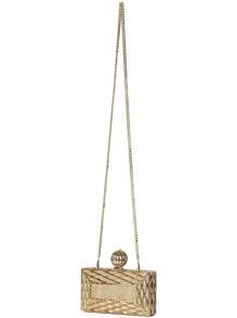 Crystal Bag New Arrival Fashionable Ladies Dinner Bag With Rhinestone Decoration - Gold - View 5