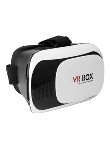 Óculos De Realidade Virtual VR Box 3D + Controle Cardboard 3 Bluetooth Para Celular Original Envio Imediato - Branco - Visão 2