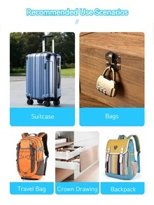 紅色心形密碼鎖,女性禮物,象徵愛和同步的心跳-適合背包、手提袋和行李箱