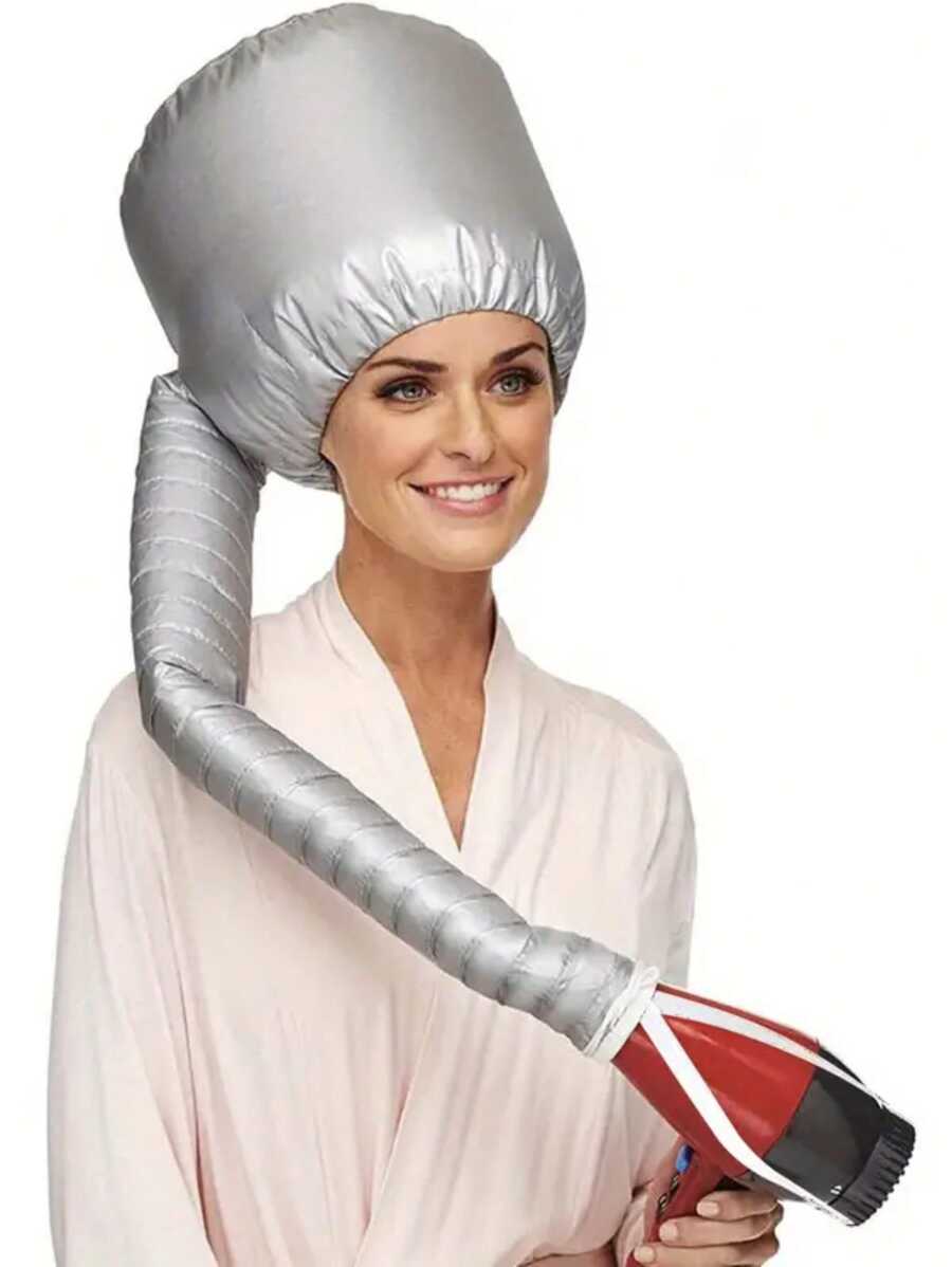 Gorro Termico  de Calor para Secadora Tratamientos Tintes - Plateado - Ver 1