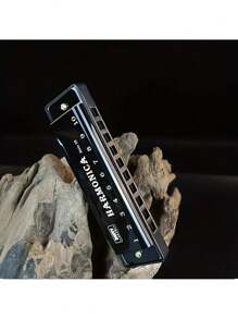 1pc Metal Diatonic 10-Hole Professional Blues Harmonica, Suitable For Beginners Circle Harmonica,Clarinet Reeds,Hermonica,Binoculars,3au6lem2,Tambour,Harmonica,Clarinet,Bini,Harmonica,Clarinet,Telescope - Multicolor - View 5