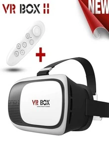Óculos De Realidade Virtual VR Box 3D + Controle Cardboard 3 Bluetooth Para Celular Original Envio Imediato - Branco - Visão 3