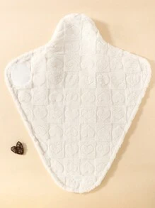 Baby Swaddle Blanket With Heart Pattern - White - View 2