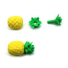 Creative Realistic Pineapple Shaped Eraser, Cartoon Fruit Rubber Eraser, Stationery Gift For Students - Multicolor - View 6