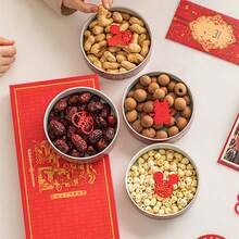 1 Pieza Bandeja De Bocadillos De Esmalte Azul, Plato Divisor De Cerámica - Azul - Ver 9