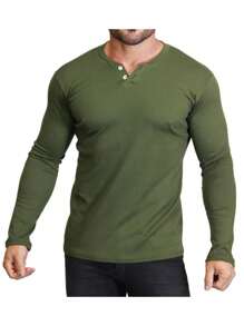 Men T-Shirts - xanh quân đội - Xem 1