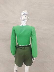 Women Tops - 綠色 - 查看 2