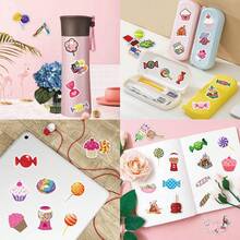 50 張卡通糖果和甜點塗鴉貼紙 - 彩色 - 查看 3