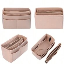 1pc Large Capacity Cosmetic Bag, Women Portable Travel Toiletry Organizer Case, Skincare Products, Phone Holder Storage Bag, Home Organizer