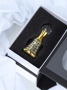 1入10ml奢華風格晶體玻璃金色空心滴管瓶,可重複填充香水精油瓶,化妝品容器禮盒 - 金色 - 查看 1