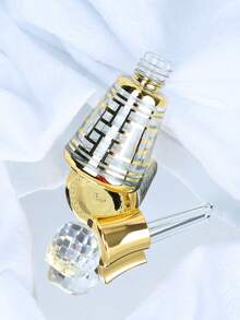1入10ml奢華風格晶體玻璃金色空心滴管瓶,可重複填充香水精油瓶,化妝品容器禮盒 - 金色 - 查看 3