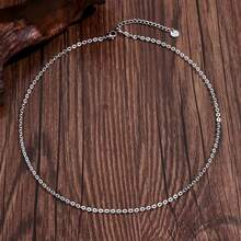 簡約不銹鋼o形鏈女士頸鏈,適合節慶穿著的女性飾品