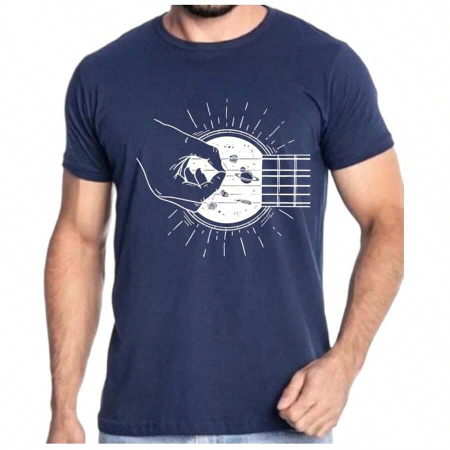 Men T-Shirts - 藏蓝色 - 查看 1