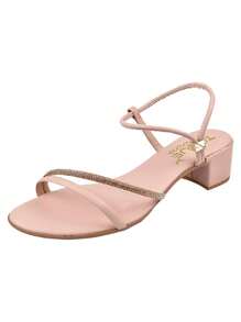 Women Heeled Sandals - Apricot - View 1