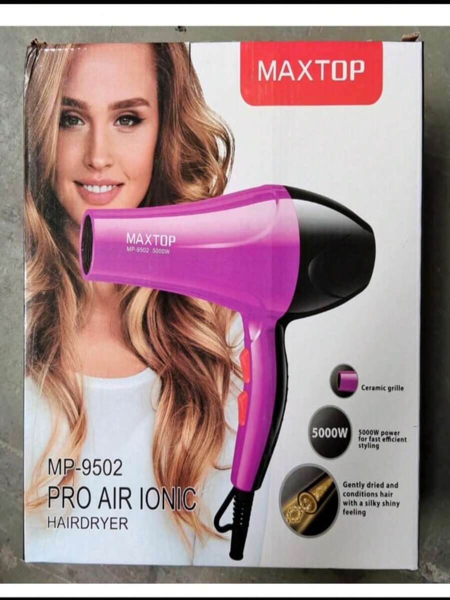 5000w Pink Hair Dryer With Hot And Cold Speeds - Hot Pink - View 1