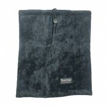 Sun Protective Anti UV 1pc Simple And Warm Dark Grey Neck Warmer With Drawstring For Outdoor Activities - Grey - View 1