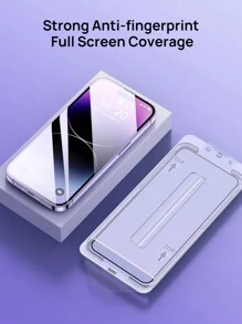 手機屏幕保護貼【快速無塵室】，強化玻璃膜適用於iPhone 1515pro15promax141312系列，防刮、防震、防摔，全覆蓋強化玻璃保護膜，8K納米強化玻璃膜X1 - 8K奈米鋼化膜*1 - 查看 5