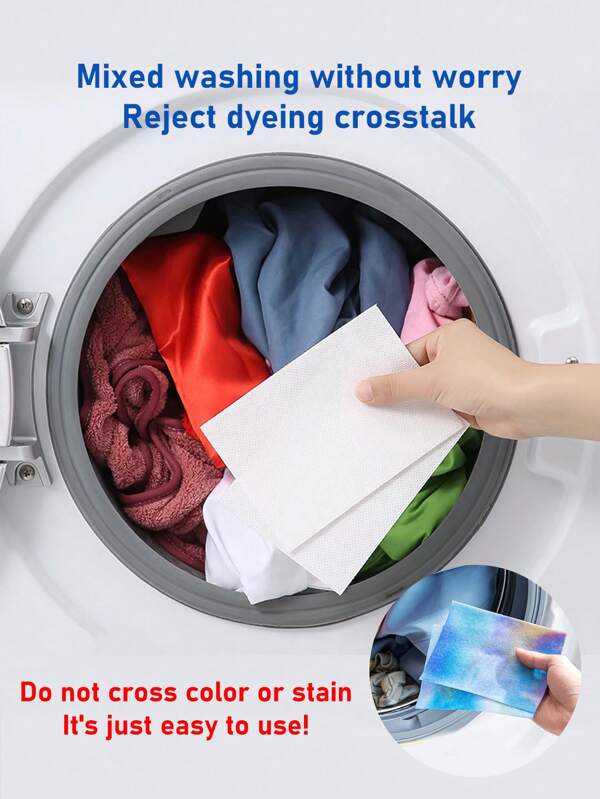 Laundry Detergent Sheet For Antidyeing Clothes, Anticolor Bleeding