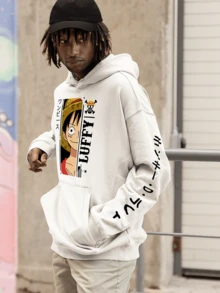 ANIME PIECE Piece Anime Straw Hat Sweatshirt MLT 2033 GEEK FLUX - White - View 2