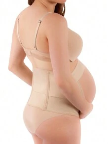 New Form Faja Para Embarazada Soporte Maternal Ajustable - Albaricoque - Ver 2