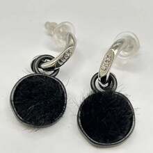 1 đôi Đúng mốt & vui tươi Lông Hoa tai , Hoàn hảo Đối với Của phụ nữ Mỗi ngày Mặc Hoặc Bất kì cơ hội In Mùa thu Và Mùa Đông - màu đen - Xem 6