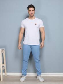 Calça Jeans Skinny Masculina Com Lycra Estica