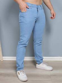 Calça Jeans Skinny Masculina Com Lycra Estica
