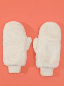 Găng Tay Nữ Không Ngón - Màu Hồng baby - Xem 3