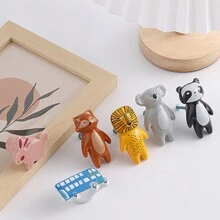 1pc Koala Shaped Ceramic Drawer & Door Knob - Light Grey - View 4