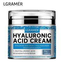 Crema Facial Hidratante De Ácido Hialurónico Reparadora De Piel, Adecuada Para Todos Los Tipos De Piel. Absorción Rápida Y Efectiva Que Restaura La Piel A Un Estado Saludable - 30g - Ver 1