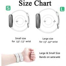 替換錶帶相容於 Fitbit Versa 智慧手錶、versa 2 和 Versa Lite Se 運動手錶錶帶,適合女士、男士、小號、大號 - 白色 - 查看 7