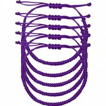 1pc Men's Lucky Weave Bracelet, Wholesale Men's Multi-item Bracelet Set, Daily Match, Valentine's Day Gift - Black - View 31