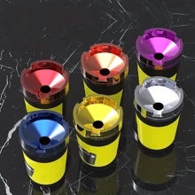 1pc Portable Outdoor/Indoor/Car Use Ashtray - Purple - View 3