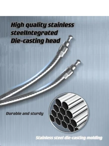 1pc Flexible Steel Wire Lock, 3-digit Combination Lock, Made Of Steel Cable And Zinc Alloy, Password Modifiable, Compact And Portable, Suitable For Anti-theft Of Electric Cars, Helmets, Bicycles, Baby Carriages, Suitcases, Backpacks And Cabinets